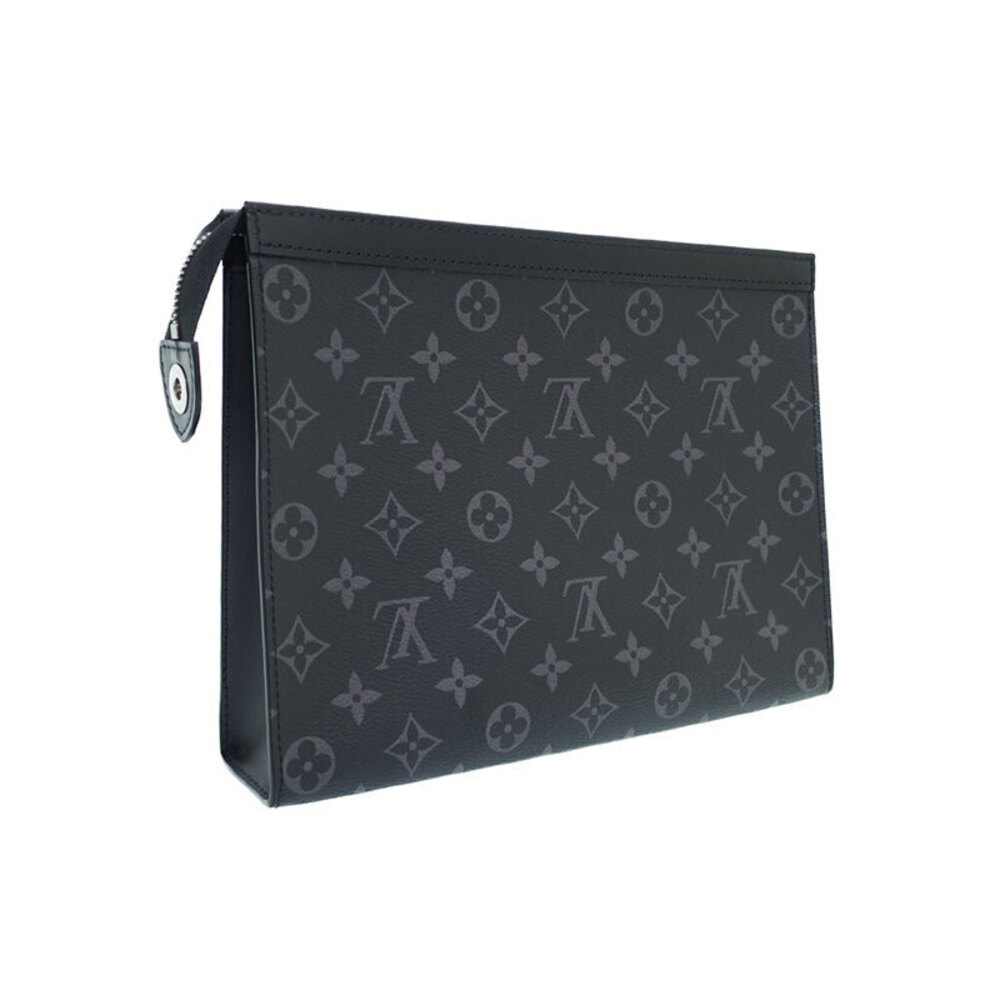 Louis Vuitton Shoulder Monogram Voyage Pochette Eclipse Bag Black
